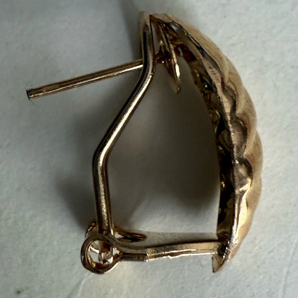 Gold and Pink Rose Quartz Convertible Earrings - Picture 9 of 11